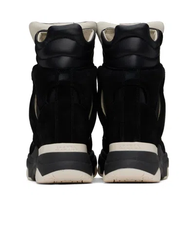 Isabel Marant High-top Sneakers With Contrast Sole And Perforated Detailing In Black