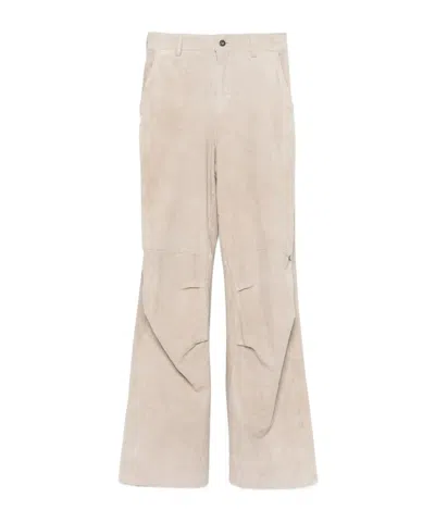 Salvatore Santoro Belt Loop Track Pants In Nude