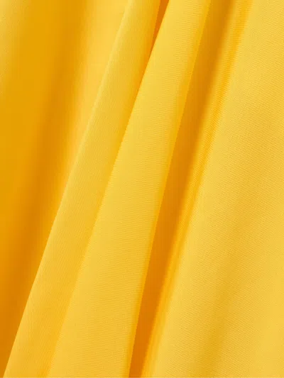 Alaïa Women Yellow Matte Jersey Slip Dress In Yellow