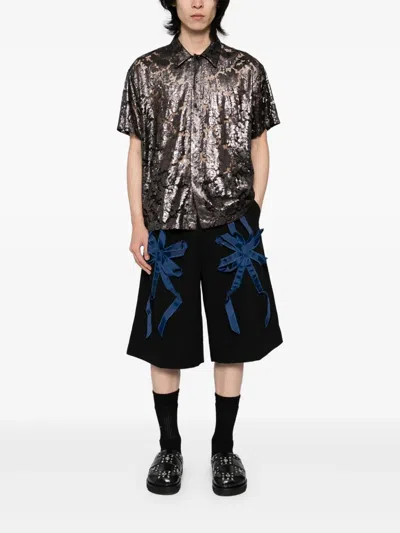 Juntae Kim Applique Shorts In Black