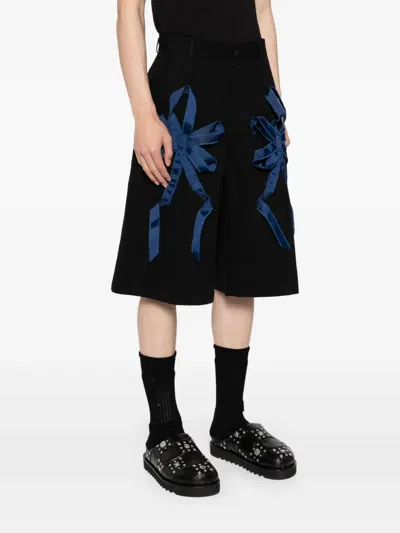 Juntae Kim Applique Shorts In Black
