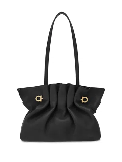 Ferragamo Women's Soft-bag Small Leather In Black
