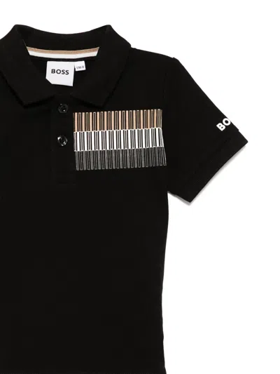 Bosswear Graphic-print Polo Shirt In Black