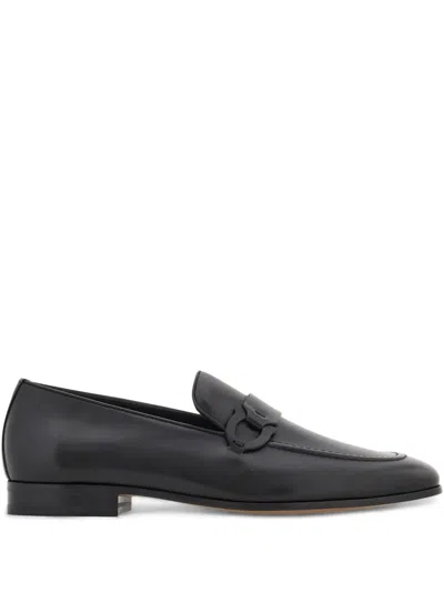 Ferragamo Mocassini Bonny In Pelle Nera Uomo In Black