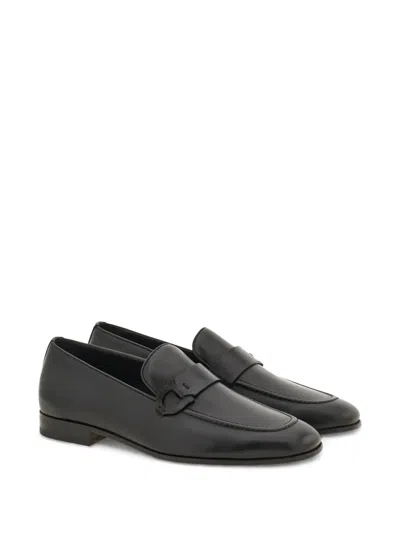 Ferragamo Mocassini Bonny In Pelle Nera Uomo In Black