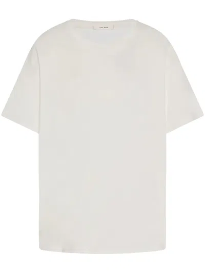 The Row Isha Oversize Cotton Jersey T-shirt In White