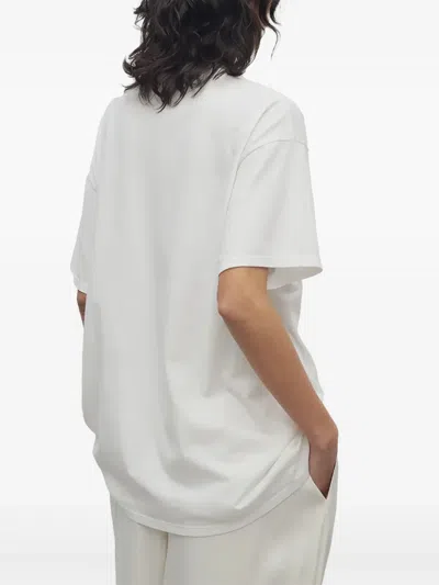 The Row Isha Oversize Cotton Jersey T-shirt In White