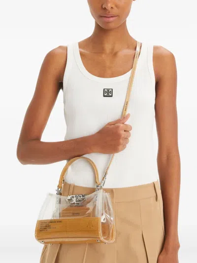 Tory Burch Eleanor Clear Mini Satchel Bag In Neutrals