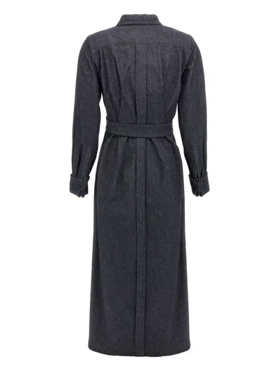 Max Mara Maxmara Women Aller - Denim-effect Chemise Dress In Blue