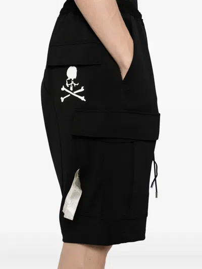 Mastermind Japan Drawstring Cargo Shorts In Black