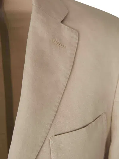 Incotex Single-breasted Suit In Neutrals