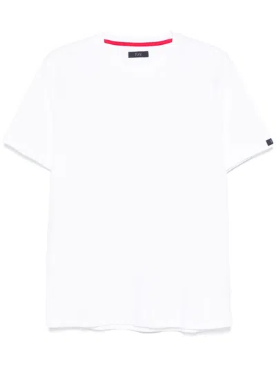 Fay Cotton T-shirt In White