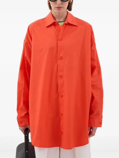 Sunnei Mega Shirt In Orange