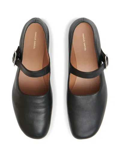 Mansur Gavriel Glove Mary Jane Flat In Black