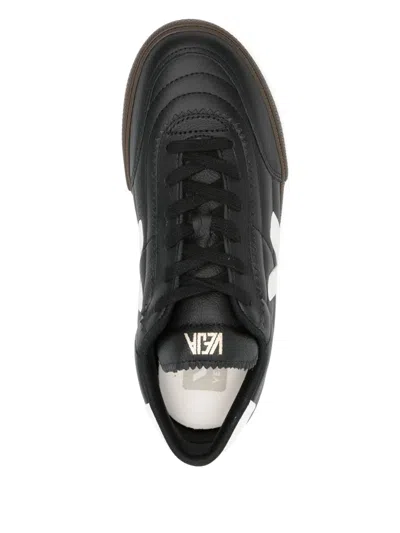 Veja Panenka Low-top Leather Sneakers In Black