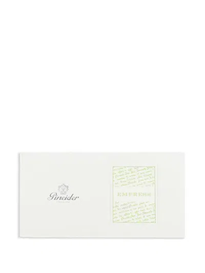 Pineider Empress Stationery Set In White