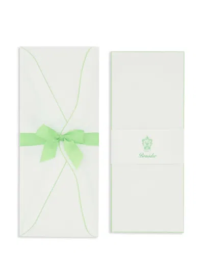 Pineider Empress Stationery Set In White
