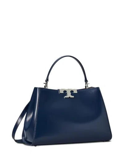 Tory Burch Medium Eleanor Leather Top Handle Bag In Black