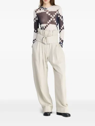 Jw Anderson J. W.anderson Long Sleeve Underpinning In White