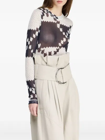 Jw Anderson J. W.anderson Long Sleeve Underpinning In White