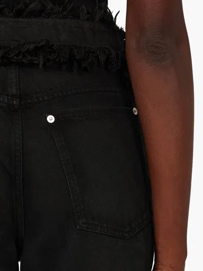 Ferragamo Frayed Edges Jeans In Black