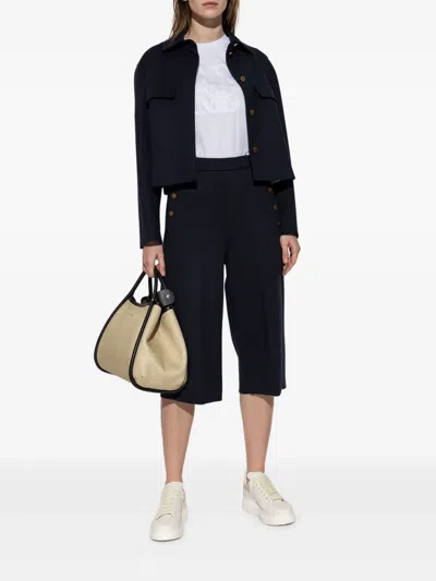 Max Mara T-shirt With Logo Patch In Multi