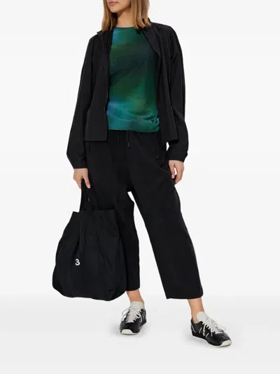 Y-3 Elasticated Cropped Trousers In Black