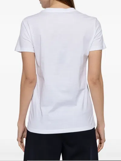 Max Mara T-shirt With Logo Patch In Multi