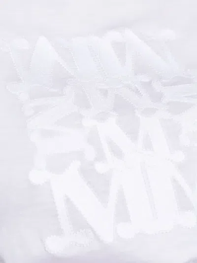 Max Mara T-shirt With Logo Patch In Multi