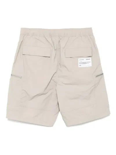 Izzue Drawstring Cargo Shorts In Neutrals