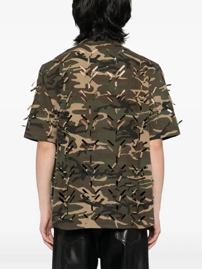 Juntae Kim Laser-slashed Shirt In Neutrals