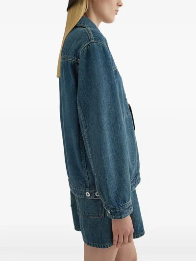 Jil Sander Denim Cotton Shirt In Blue