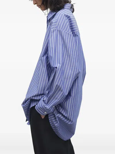 The Row Luka Shirt In Blue