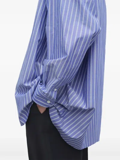 The Row Luka Shirt In Blue