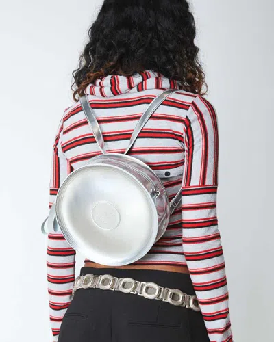 Dr. Martens Metallic Round Backpack In Metallic