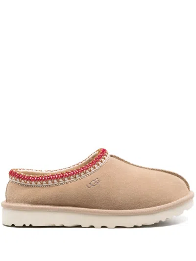 Ugg 31mm Tasman Shearling Loafers In Beige