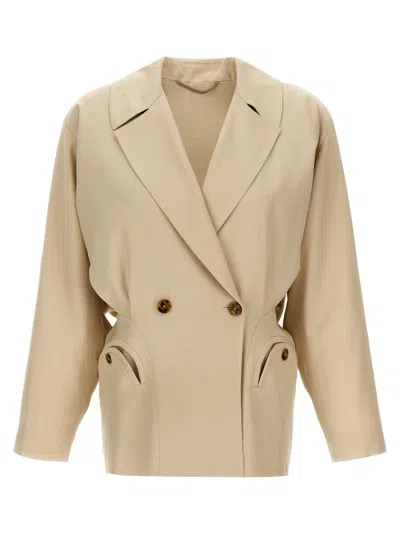Blazé Milano "sun At Noon" Jacket In Beige