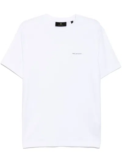 Belstaff Crewneck Short Sleeves Alloy T-shirt In White