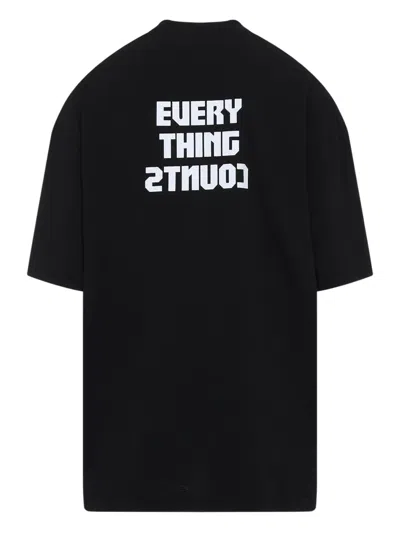 032c Point Zero Oversized T-shirt In 黑色