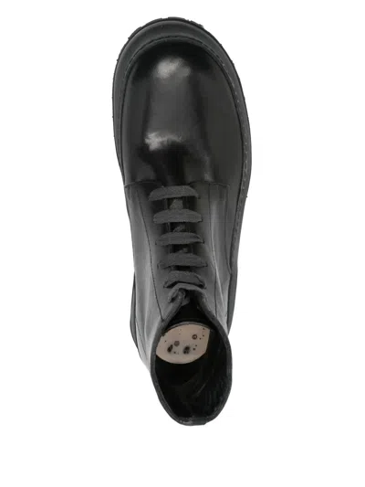 A Diciannoveventitre Leather Boots In Black