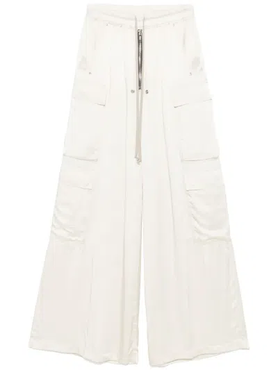 Rick Owens Cargobelas Dinge Trousers In White