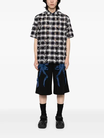 Juntae Kim Laser-slashed Shirt In 蓝色