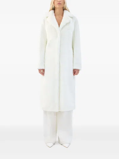 Unreal Fur Romantique Coat In 白色