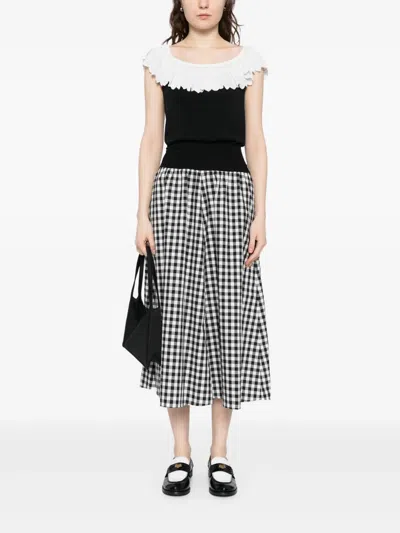 Agnès B. Chantilly-lace Top In 黑色