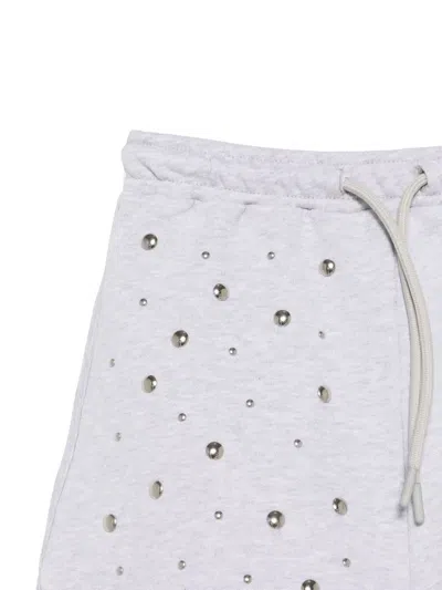 Msgm Studded Shorts In 灰色