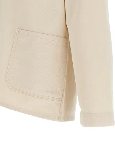 Apc A.p.c. Kerlouan' Beige Jacket With Classic Collar In Neutral