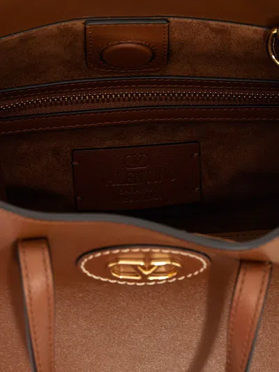 Valentino Love Moschino Black Camoscio Shoes Sandals In Brown