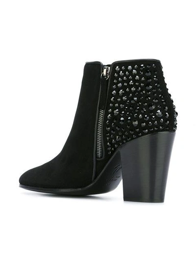 Shop Giuseppe Zanotti Design 'nicky' Ankle Boots - Black