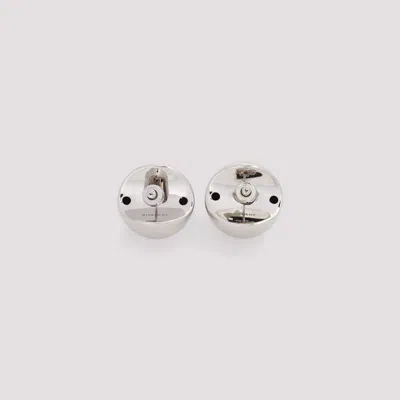 Givenchy Spherical Curve Stud Earrings In Silvery