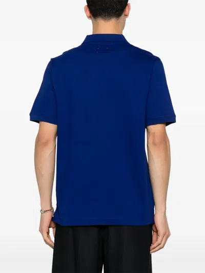 Kiton Cotton Polo Shirt In 蓝色